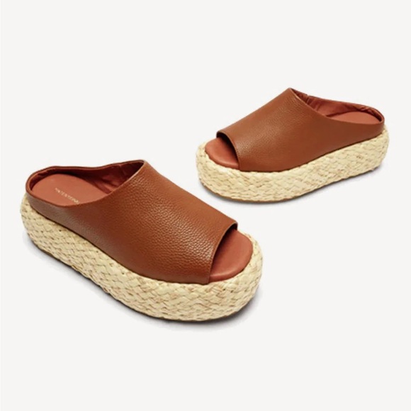 INTENTIONALLY BLANK Shoes - INTENTIONALLY BLANK hightide espadrille platform in terracotta‎ Size 7